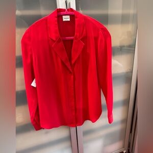 Babaton Farrell blouse in red